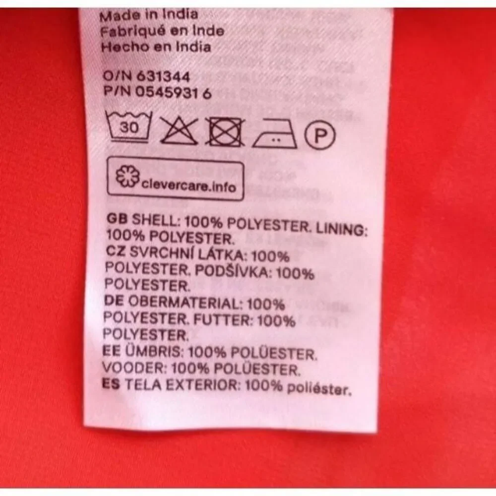 H&M ORANGE DRESS SZ.2 EUC. - Picture 7 of 7